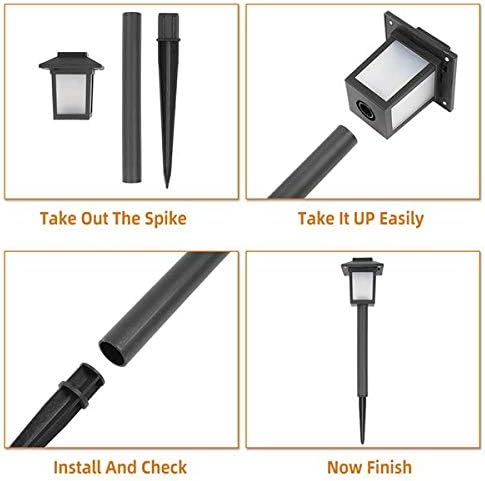 6 Pack Solar Torch Lights with Flickering Flame Effect,Flickering Flame LED Lights Outdoor Waterproof Halloween Fall Decoration,Solar Garden Lights Decor for Porch,Pool,Camp,Path,Yard,Patio,Balcony - Image 5