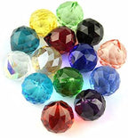 Queenbox 10pcs 30mm Crystal Suncatcher Prism Ball Rainbow Hanging Pendants Maker with Hole for Chandelier Feng Shui Window, Light Blue - Image 6