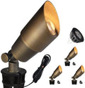 COLOER Die-cast Brass Landscape Spotlights 4 Pack with MR16 (101B Bronze) by COLOER