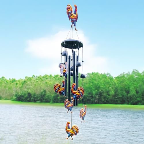 Chicken Wind Chimes for Outside,Metal Chimes,Chicken Gifts for Women - Image 2