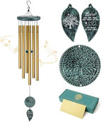 Sympathy Gifts for Loss of Loved One, Memorial Wind Chimes with Tree of Life, Remembrance in Memory of Mom Dad, Bereavement and Condolence Memorial Gifts (Bronze Color) by Synhonty
