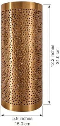 Moroccan Brass Wall Lamp Sconce Home Decor, Handmade Lighting Copper Metal Lights Turkish Lamp, Ramadan Candle Lantern, Candle Holder, Indoor Outdoor, Patio, Porch, Shelf, Garden (Galaxy) - Image 2