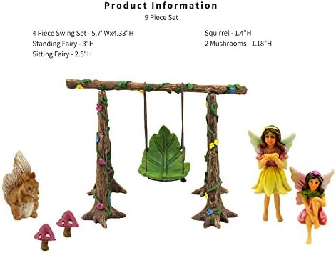 PRETMANNS Fairies for Fairy Garden Outdoor Accessories Kit - 6 Pieces - Image 2