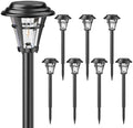 LETMY Solar Pathway Lights Outdoor, 8 Pack Solar Garden Lights Outdoor Waterproof, Auto On/Off Solar Powered Landscape Path Lights, Outdoor Solar Lights for Yard Lawn Patio Walkway Driveway by Letmy