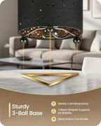 Black Table Lamps Set of 2, 8.1" Small Bedside Lamps Set of 2 - Image 5