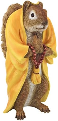 Design Toscano Sensei Monk Zen Garden Squirrel Animal Statue by DesignToscano
