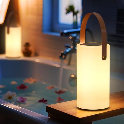 uuffoo Solar Table Lamp Outdoor Lantern 2 in 1 Rechargeable Waterproof - Image 5