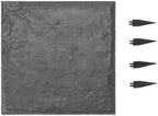 VEVOR Garden Stepping Stones, 16Pcs 15.5 x 15.5 in, Decorative Stepping Stones with Stakes, Weather-Resistant Plastic Pathway Pavers, Smooth Surface, Outdoor Walkway for Lawn Patio Landscape, Grey by VEVOR