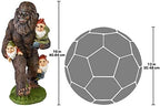 Design Toscano Schlepping the Garden Gnomes Bigfoot Yeti Indoor/Outdoor Garden Statue, 16 Inch Tall, Cast Stone Resin, Painted Full Color Finish - Image 6
