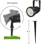 Low Voltage Landscape Lights IP65 Waterproof 7W 700LM LED Outdoor Lighting with Connectors for Garden Yard Pathway Pool | 12V 24V 2700K Tree Spotlights | Warm White - 6 Pack - Image 4