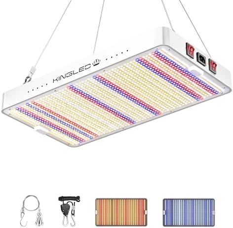 KingLED KP3000 Grow Light for Indoor Plants, Full Spectrum Plant Grow Light by KINGPLUS