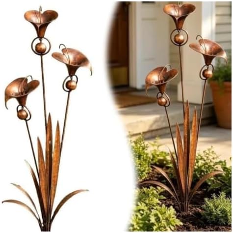 Butterfly Garden Stake Weatherproof Metal Floral Garden Stake - Image 4
