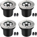 JESLED 4 Pack Low Voltage Landscape Lights, 6000K LED Well Lights by JESLED
