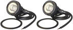 Low Voltage Pond Lights 2PK Landscape Lighting Submersible Light 2900K Warm White 5.4W 135 Lumens Underwter Lights Floodlight with 15FT Wire for Swimming Pool, Fountain, Pond by LLLIGHTINGLIVING