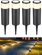 LEONLITE 4-Pack Low Voltage Bollard Pathway Lights, 5W 400LM, 3000K by LEONLITE
