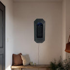 XBrand 23.3" H Black Wall Fountain with LED Light - Image 6