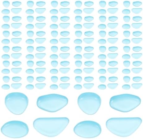 Blue Resin Glow in Dark Pebbles 300pcs for Garden Xmas Landscapes by Ciieeo