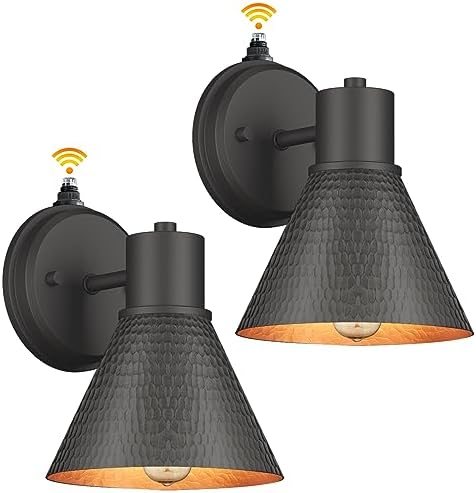 2 Pack Dusk to Dawn Outdoor Wall Sconces,Exterior Farmhouse Barn Light by WelcometoEJIAXIN