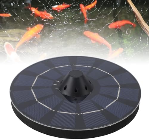 Solar Pond Aerator, 2.5W Floating Solar Aquarium Air Pump Pool Aerator, Pond Aerator Bubble Oxygenator with Air Hose and Bubble Stone for Outdoor Fish Pond Stock - Image 6