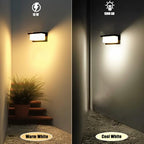 rosykite Modern Led Outdoor Wall Lights for House, 18W Porch Light Fixture 3000K 4000K 5000K CCT Selectable, Waterproof IP65 Exterior Lighting for Garage,Front Door - Image 4