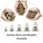 FANTIAN 10 lbs Pea Gravel for Landscaping, 2/5 Inch Size Mixed Color River Rocks for Aquarium, Succulent, Vase Fillers, Cactus Bonsai, Plant Soil Cover and Outdoor Garden Rocks. - Image 2