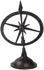 Cast Iron Armillary Sundial, Timing Instrument Ancient, Indoor Outdoor Deco - Image 4