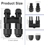 Low Voltage Wire Connectors 30 Pack, Fastlock2 Landscape Lighting Connectors, Waterproof Tool-Free Quick Connect Electrical Wire Connectors for 12–18 Gauge Cable, Outdoor Garden Pathway & Yard Lights - Image 2