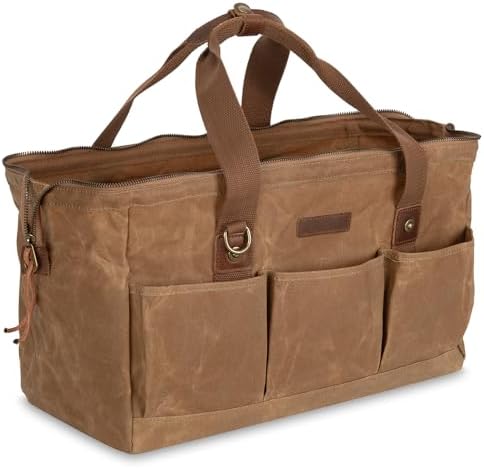 Heavy Duty 18-Inch Tool Bag with 12 Pockets, Large Zippered Tool Organizer, Portable Empty Toolbox for Mechanics, Electricians, DIY – Durable Soft Handle, Ideal Father’s Day or Birthday Gift - Image 2