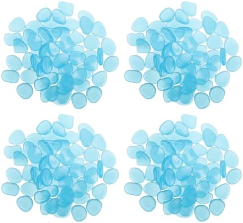 400pcs Handmade Glow in Dark Resin Pebbles for Garden Paths by Unknown