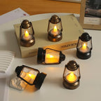 6 inch Retro Lantern LED Candle Lanterns Indoor Decor Lantern Outdoor Hanging Lanterns 12 Pcs Decorative Lantern for Wedding Decor, Halloween, Christmas and Various Holiday Parties. (Gold, Large) - Image 3