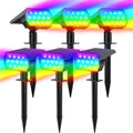 WELALO Color Changing Solar Lights Outdoor, IP68 Waterproof, RGB, 6 Pack by WELALO