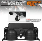 M-AUTO Rolling Knee Creeper Durable Knee Pads with Full 360 Degree Turn Casters and Tool Tray, Garage Kneeling Pads on Swivel Castors for Home Workshop Auto Repairing Maintaining, Black - Image 4