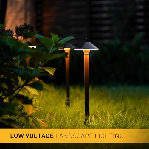 Malibu Low Voltage Pathway Lights, 10W Pro Style Halogen Landscape Lighting, 2Pack 2700K Warm White Path Light, 12V AC Bronze Outdoor Walkway Lights for Yard Garden 8308-9103 - Image 6