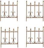 1-4 PCS Miniature Rusty Fence Gate Metal Craft Ornaments Fairy Garden Decoration Accessories Decorate Your Own Mini Yard (Fence gate 4pcs) by Unknown