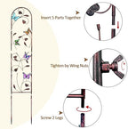 Aboxoo 2-Pack Butterfly Metal Garden Trellis, 60" Decorative Outdoor Fence - Image 4