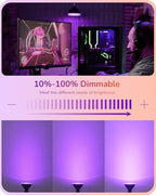 EDISHINE Halloween PAR38 LED Flood Purple&Orange Light Bulbs Dimmable 4Pack - Image 4