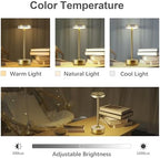 Hapfish Rechargeable Cordless Table Lamps, 5000mAh Battery Operated Lamp - Image 4