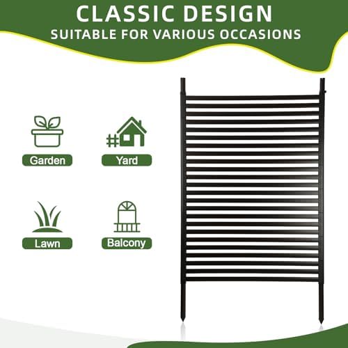 Metal Garden Trellis for Climbing Plants, 59 Inch Tall Fence Plant Support for Flower and Vegetable (35.5" W x 59" H) - Image 5