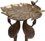 Oakland Living 5608-AB Antique Bronze Cranes & Lily Aluminum Birdbath - Image 2