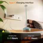 Cordless LED Table Lamps,Portable Battery Desk Lamp,2 Pack,Blue - Image 4