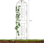 hogardeck 4 Packs 84 * 19 inch Metal Garden Trellis for Climbing Plants Outdoor,Heavy Duty,Coating Rustproof Trellis for Rose, Vegetable, Flowers, Expandable,Perfect for Training Climbing Plants - Image 3