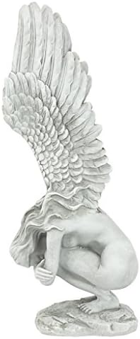 Design Toscano NG33765 Remembrance and Redemption Angel Religious Garden Statue, Medium 15 Inch, Ivory - Image 3