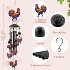 Chicken Wind Chimes for Outside,Metal Chimes,Chicken Gifts for Women - Image 3