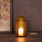 Candlestick Candle Barrels Moroccan Style Retro Lanterns Projection Lights Hollowed-Out Decorations Home Ramadan Hanging Outdoor Indoor Courtyard Porch Festival Weddings by Unknown