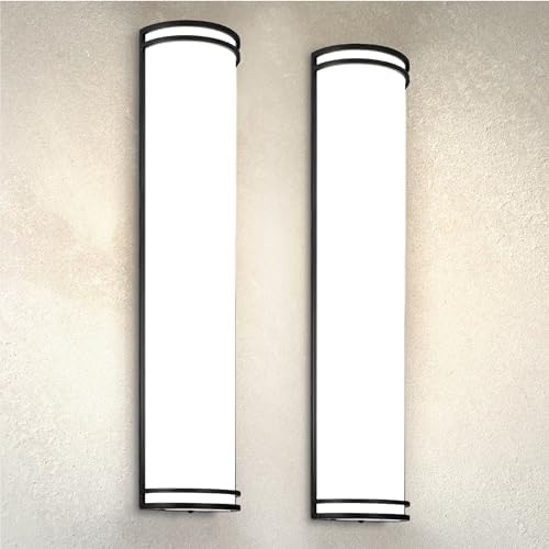 ASD LED Outdoor Sconce Lights, Black 3000K 4000K 5000K ETL 2 Pack by ASDLightingCorporation