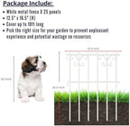 ShopLaLa Garden Fence (25 Panels) 12.5in(L) x 16.5in(H) Rustproof White Metal Wire Fences Animal Barrier Fencing, Decorative Butterfly Flower Edging for Landscape Border Panel Yard Patio Outdoor Decor - Image 2