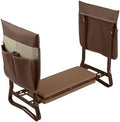 Pure Garden Garden Kneeler and Seat - 2-in-1 Foldable Garden Kneeling Pad and Stool with Removable Pockets for Gardening Tools - Gardening Gifts for Women, Mom, Dad, Seniors or Grandparents (Brown) by PureGarden