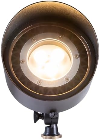 VOLT 12V Black Brass Flood Light & 9W 2700K PAR36 LED Bulb (900 Lumens) - Image 3