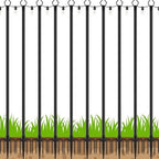 LETIANPAI 10Ft String Light Poles 2 Pack,Light Poles for Outside Lights,Outdoor with Fence Brackets Hanging Lights,Metal Stand Deck Patio Backyard by LETIANPAI