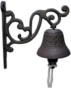 Cast Iron Door Dinner Bells Hanging Garden Bell Lawn, 2, as described - Image 2